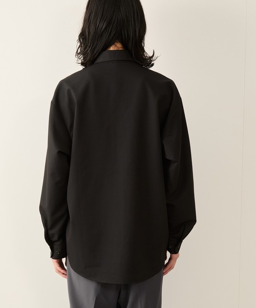 JUNRED(ジュンレッド)の「ワイドフィットリリーフ刺繍レギュラーカラーシャツ(シャツ/ブラウス・メンズ・ホワイト/ブラック・S/M/L)」の16枚目の写真