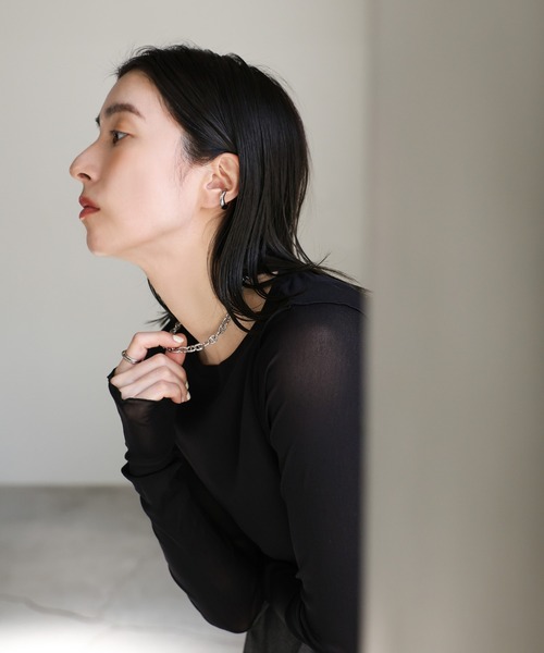 select MOCA（セレクトモカ）の「アンカーチェーンネックレス（ネックレス・レディース・シルバー・FREE）」の13枚目の写真