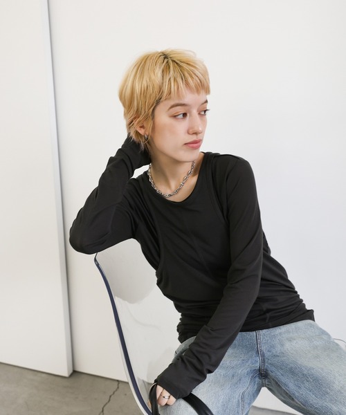 select MOCA（セレクトモカ）の「アンカーチェーンネックレス（ネックレス・レディース・シルバー・FREE）」の4枚目の写真