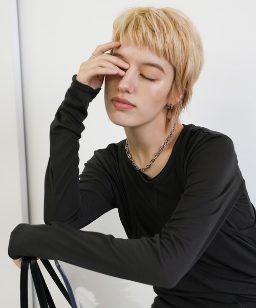 select MOCA（セレクトモカ）の「アンカーチェーンネックレス（ネックレス・レディース・シルバー・FREE）」の2枚目の写真