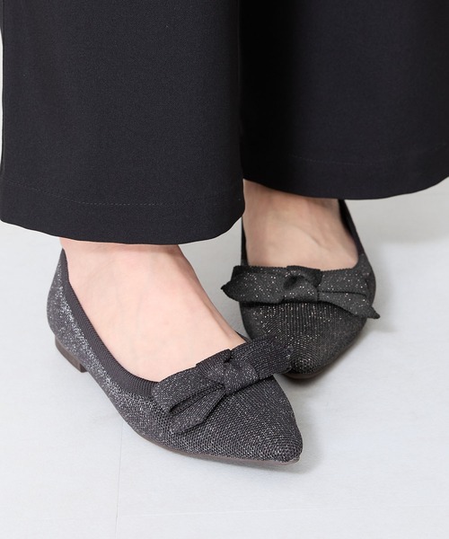 WA ORiental TRaffic（ダブルエーオリエンタルトラフィック）の「ラメニットリボンパンプス/52106（パンプス・レディース・ブラウン/ブラック/シルバー・40/38/39/41/42/35/36/37/34）」の20枚目の写真