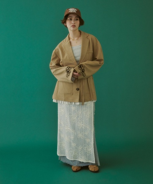 【MIRROR STOKE】EMBROIDERY JACKET MIRROR STOKE ジャケット テーラードジャケット 「ZOZO限定