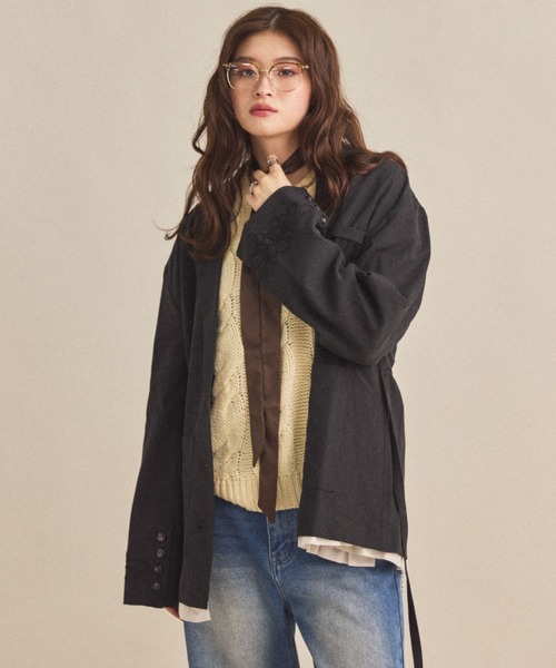 【MIRROR STOKE】EMBROIDERY JACKET ZOZO限定／追加】EMBROIDERY JACKET（テーラードジャケット