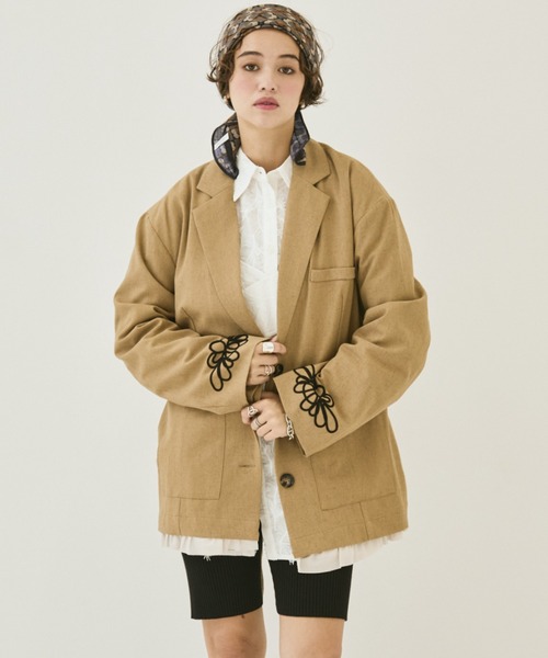 ZOZO限定／追加】EMBROIDERY JACKET/エンブロイダリージャケット