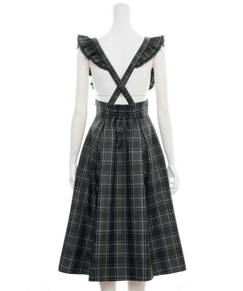 Secret Honey（シークレットハニー）の「マチ付きスカート（スカート・レディース・ブラック/チェック/ブルー・MEDIUM）」の4枚目の写真