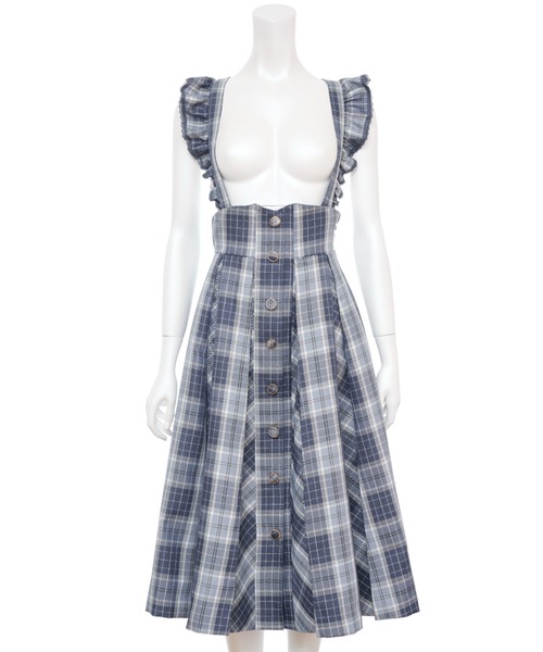 Secret Honey（シークレットハニー）の「マチ付きスカート（スカート・レディース・ブラック/チェック/ブルー・MEDIUM）」の19枚目の写真