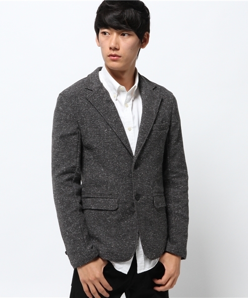 SHIPS JET BLUE（シップスジェットブルー）の「SHIPS JET BLUE(シップス ジェットブルー): ジャズネップカットジャケット（テーラードジャケット・メンズ・チャコールグレー/ネイビー・LARGE/MEDIUM/SMALL）」の2枚目の写真