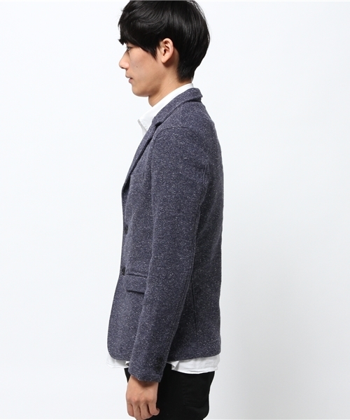 SHIPS JET BLUE（シップスジェットブルー）の「SHIPS JET BLUE(シップス ジェットブルー): ジャズネップカットジャケット（テーラードジャケット・メンズ・チャコールグレー/ネイビー・LARGE/MEDIUM/SMALL）」の6枚目の写真