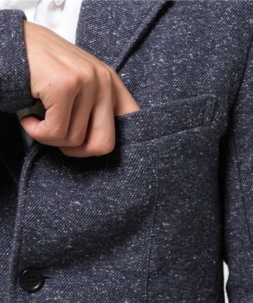 SHIPS JET BLUE（シップスジェットブルー）の「SHIPS JET BLUE(シップス ジェットブルー): ジャズネップカットジャケット（テーラードジャケット・メンズ・チャコールグレー/ネイビー・LARGE/MEDIUM/SMALL）」の3枚目の写真