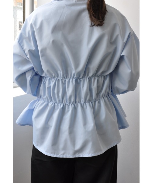 Meli rich(メリーリッチ)の「ブロードシャーリングシャツ(シャツ/ブラウス・レディース・オフホワイト/ブルー/イエロー・FREE)」の14枚目の写真