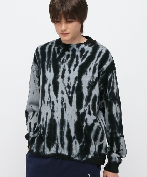 3.3 Field Trip （3.3フィールドトリップ）の「3.3 Field Trip／スプレーニットプルオーバー（ニット/セーター・メンズ・グレー/ブラック・FREE）」の12枚目の写真