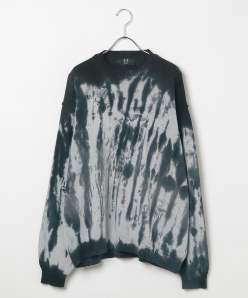 3.3 Field Trip （3.3フィールドトリップ）の「3.3 Field Trip／スプレーニットプルオーバー（ニット/セーター・メンズ・グレー/ブラック・FREE）」の14枚目の写真