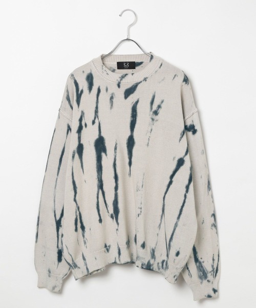 3.3 Field Trip （3.3フィールドトリップ）の「3.3 Field Trip／スプレーニットプルオーバー（ニット/セーター・メンズ・グレー/ブラック・FREE）」の15枚目の写真