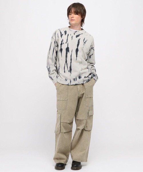 3.3 Field Trip （3.3フィールドトリップ）の「3.3 Field Trip／スプレーニットプルオーバー（ニット/セーター・メンズ・グレー/ブラック・FREE）」の4枚目の写真