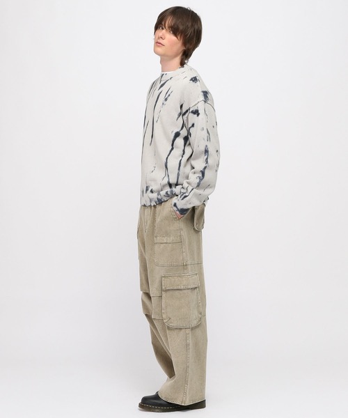 3.3 Field Trip （3.3フィールドトリップ）の「3.3 Field Trip／スプレーニットプルオーバー（ニット/セーター・メンズ・グレー/ブラック・FREE）」の5枚目の写真