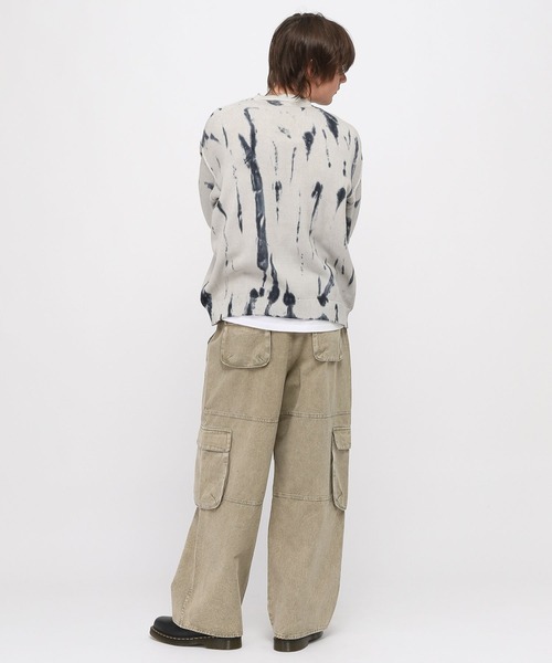 3.3 Field Trip （3.3フィールドトリップ）の「3.3 Field Trip／スプレーニットプルオーバー（ニット/セーター・メンズ・グレー/ブラック・FREE）」の6枚目の写真