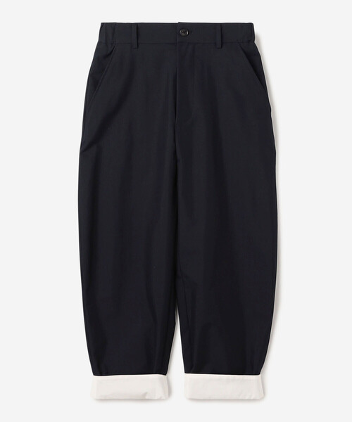 nicholson&nicholson（ニコルソンアンドニコルソン）の「nicholson & nicholson | コットンナイロン オーバルパンツ WOMEN（その他パンツ・レディース・ネイビー・38）」の8枚目の写真