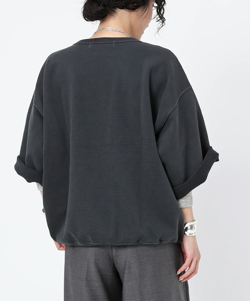 R JUBILEE(アールジュビリー)の「【R JUBILEE/アール ジュビリー】別注 ハーフスリーブスウェット(LYNCHBURG)(スウェット・レディース・ブラック系その他・FREE)」の10枚目の写真