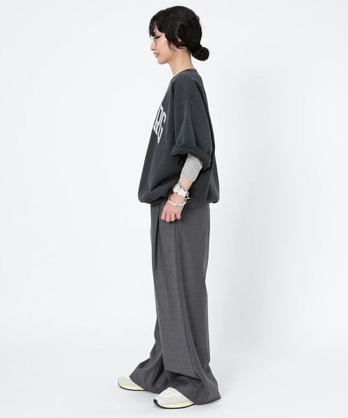 R JUBILEE(アールジュビリー)の「【R JUBILEE/アール ジュビリー】別注 ハーフスリーブスウェット(LYNCHBURG)(スウェット・レディース・ブラック系その他・FREE)」の12枚目の写真