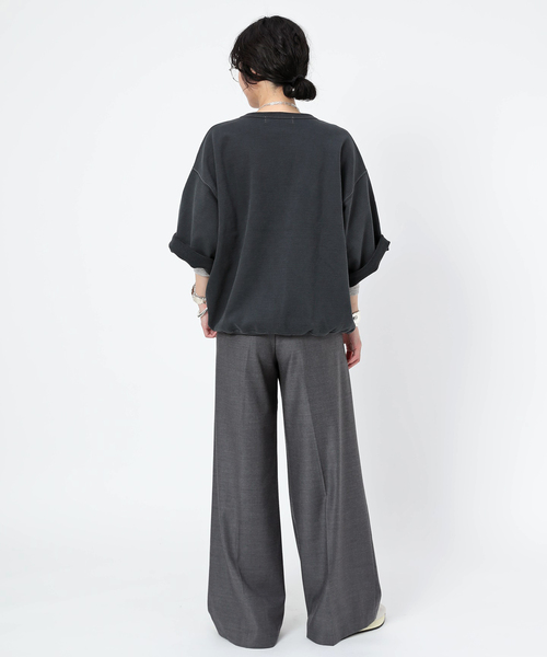 R JUBILEE(アールジュビリー)の「【R JUBILEE/アール ジュビリー】別注 ハーフスリーブスウェット(LYNCHBURG)(スウェット・レディース・ブラック系その他・FREE)」の13枚目の写真