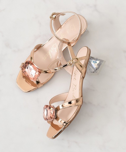 Bridget Birkin(ブリジットバーキン)の「【Bridget Birkin】ビッグビジューサンダル(552008)(サンダル・レディース・シルバー/ベージュ/ピンク・23.5/24.5/24/23/22.5)」の2枚目の写真