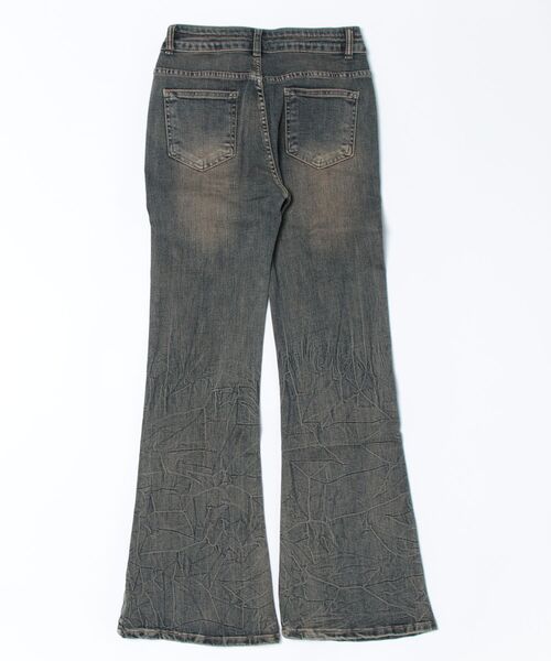 AFB フレアパンツ スタッズ セール】STUDDED FLARE DENIM PANTS/スタッズフレアデニムパンツ