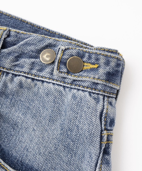 X-girl(エックスガール)の「WAIST ADJUST DENIM PANTS(デニムパンツ・レディース・ブラック/ライトインディゴブルー・M/XS/S)」の6枚目の写真