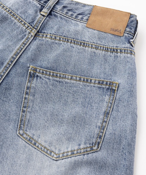 X-girl(エックスガール)の「WAIST ADJUST DENIM PANTS(デニムパンツ・レディース・ブラック/ライトインディゴブルー・M/XS/S)」の7枚目の写真