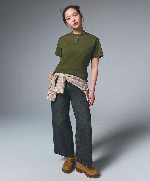 X-girl(エックスガール)の「WAIST ADJUST DENIM PANTS(デニムパンツ・レディース・ブラック/ライトインディゴブルー・M/XS/S)」の11枚目の写真