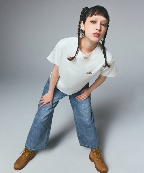 X-girl(エックスガール)の「WAIST ADJUST DENIM PANTS(デニムパンツ・レディース・ブラック/ライトインディゴブルー・M/XS/S)」の13枚目の写真