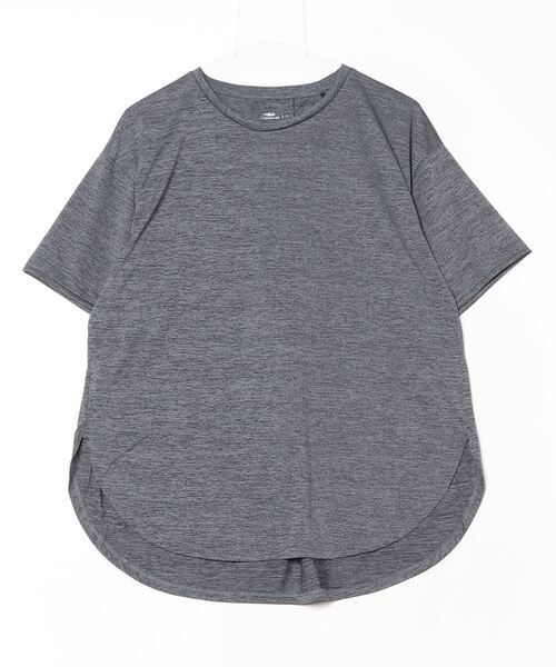 TIGORA（ティゴラ）の「ティゴラ TIGORA iCOOL 遮熱UV チュニックTシャツ（Tシャツ/カットソー・レディース・ペールイエロー/ライラック/ブラック/ダークグレー/ライトグレー/サックスブルー・S/M/L/XL）」の10枚目の写真