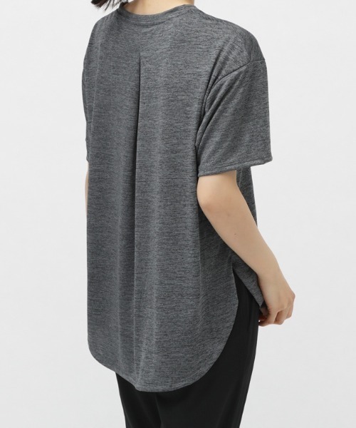 TIGORA（ティゴラ）の「ティゴラ TIGORA iCOOL 遮熱UV チュニックTシャツ（Tシャツ/カットソー・レディース・ペールイエロー/ライラック/ブラック/ダークグレー/ライトグレー/サックスブルー・S/M/L/XL）」の19枚目の写真