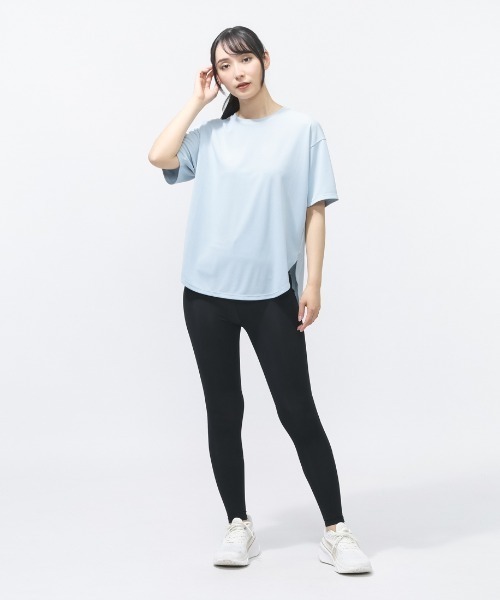 TIGORA（ティゴラ）の「ティゴラ TIGORA iCOOL 遮熱UV チュニックTシャツ（Tシャツ/カットソー・レディース・ペールイエロー/ライラック/ブラック/ダークグレー/ライトグレー/サックスブルー・S/M/L/XL）」の17枚目の写真