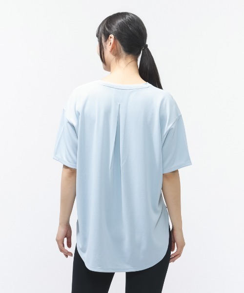 TIGORA（ティゴラ）の「ティゴラ TIGORA iCOOL 遮熱UV チュニックTシャツ（Tシャツ/カットソー・レディース・ペールイエロー/ライラック/ブラック/ダークグレー/ライトグレー/サックスブルー・S/M/L/XL）」の18枚目の写真