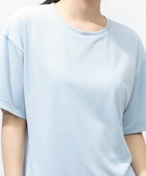 TIGORA（ティゴラ）の「ティゴラ TIGORA iCOOL 遮熱UV チュニックTシャツ（Tシャツ/カットソー・レディース・ペールイエロー/ライラック/ブラック/ダークグレー/ライトグレー/サックスブルー・S/M/L/XL）」の16枚目の写真
