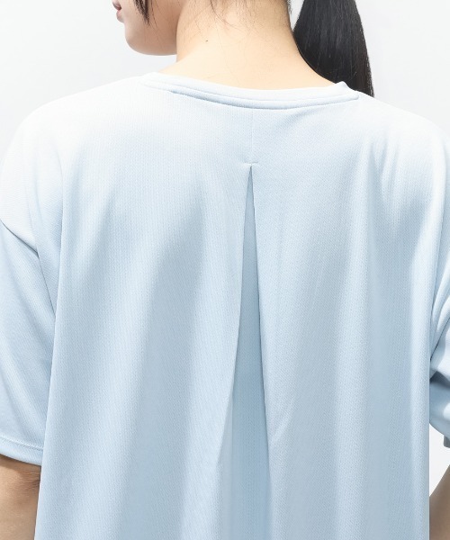 TIGORA（ティゴラ）の「ティゴラ TIGORA iCOOL 遮熱UV チュニックTシャツ（Tシャツ/カットソー・レディース・ペールイエロー/ライラック/ブラック/ダークグレー/ライトグレー/サックスブルー・S/M/L/XL）」の14枚目の写真