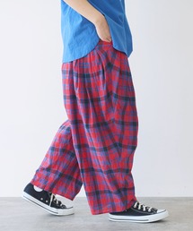 ビュルデサボン★Recycle wool Twill パンツタータンチェック bulle de savon（ビュルデサボン）｜その他パンツ一覧 - WEAR