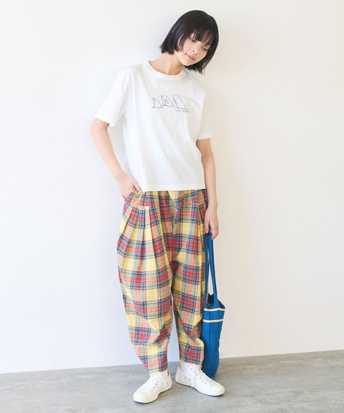 ビュルデザボン　bulledesavon パンツ　ズボン　新品　生成り bulle de savon(ビュルデサボン) インディゴ タックパンツ(03-01