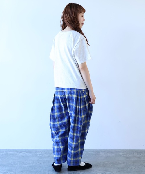 極美品！ビュルデサボン gingham balloon バルーンパンツ フリー 極美品！ビュルデサボン gingham balloon バルーンパンツ フリー