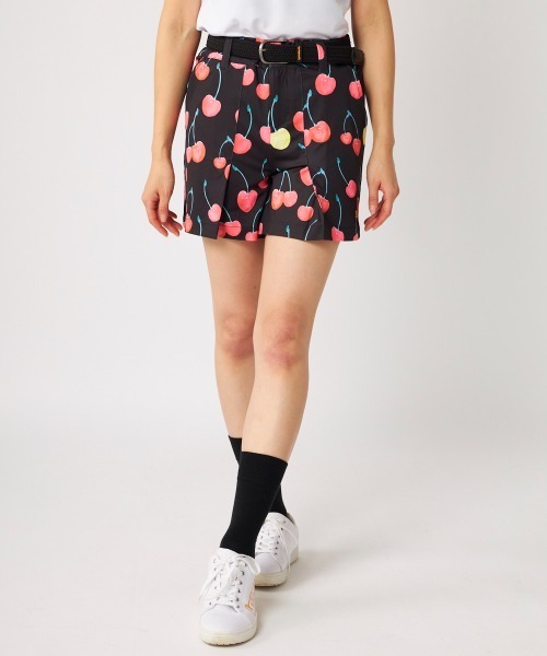 Loudmouth（ラウドマウス）の「LOUDMOUTH/ラウドマウス ゴルフウェア ブランド ロゴ エコ メッシュ キュロット風 ショートパンツ 吸汗速乾 UVカット 接触冷感 遮熱 ストレッチ リサイクル糸（その他パンツ・レディース・その他1/その他2/その他3/その他4・M/L/LL）」の4枚目の写真