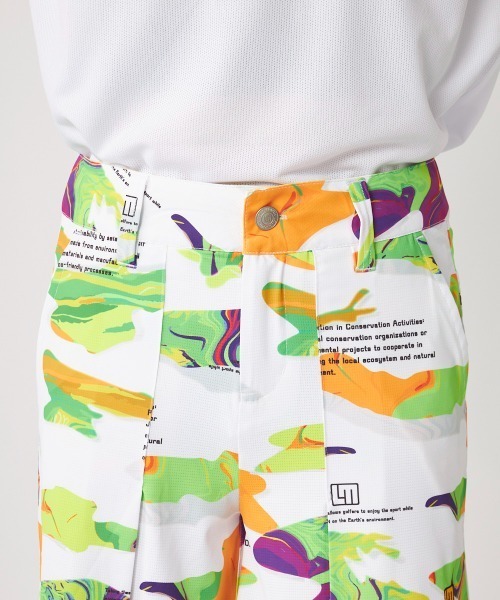 Loudmouth（ラウドマウス）の「LOUDMOUTH/ラウドマウス ゴルフウェア ブランド ロゴ エコ メッシュ キュロット風 ショートパンツ 吸汗速乾 UVカット 接触冷感 遮熱 ストレッチ リサイクル糸（その他パンツ・レディース・その他1/その他2/その他3/その他4・M/L/LL）」の8枚目の写真