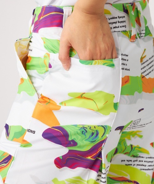 Loudmouth（ラウドマウス）の「LOUDMOUTH/ラウドマウス ゴルフウェア ブランド ロゴ エコ メッシュ キュロット風 ショートパンツ 吸汗速乾 UVカット 接触冷感 遮熱 ストレッチ リサイクル糸（その他パンツ・レディース・その他1/その他2/その他3/その他4・M/L/LL）」の11枚目の写真