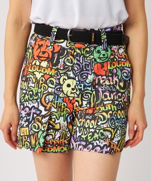 Loudmouth（ラウドマウス）の「LOUDMOUTH/ラウドマウス ゴルフウェア ブランド ロゴ エコ メッシュ キュロット風 ショートパンツ 吸汗速乾 UVカット 接触冷感 遮熱 ストレッチ リサイクル糸（その他パンツ・レディース・その他1/その他2/その他3/その他4・M/L/LL）」の15枚目の写真