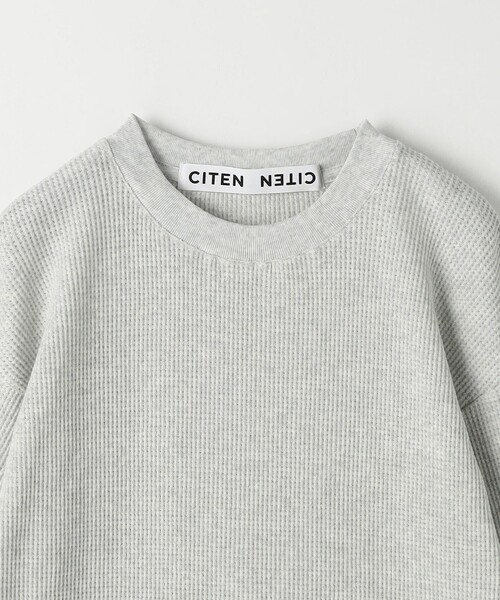 CITEN(シテン)の「<CITEN>エッセンシャルワッフルロンT(Tシャツ/カットソー・レディース・ダークグレー/ライトグレー/ピンク/オフホワイト・FREE)」の11枚目の写真