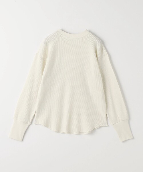 CITEN(シテン)の「<CITEN>エッセンシャルワッフルロンT(Tシャツ/カットソー・レディース・ダークグレー/ライトグレー/ピンク/オフホワイト・FREE)」の14枚目の写真