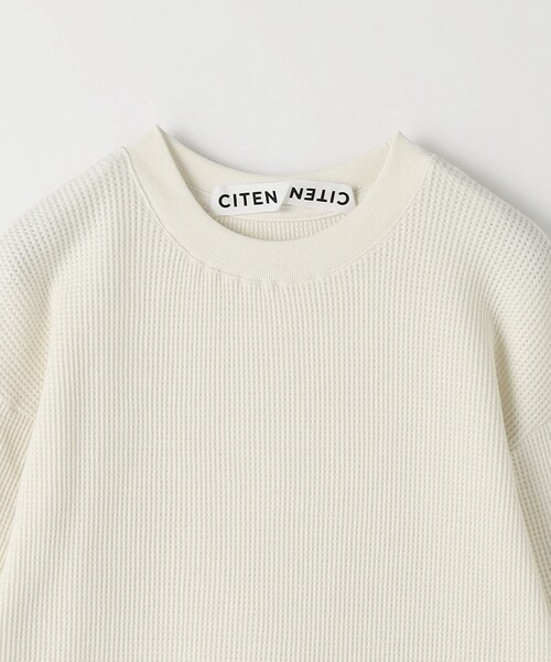 CITEN(シテン)の「<CITEN>エッセンシャルワッフルロンT(Tシャツ/カットソー・レディース・ダークグレー/ライトグレー/ピンク/オフホワイト・FREE)」の15枚目の写真