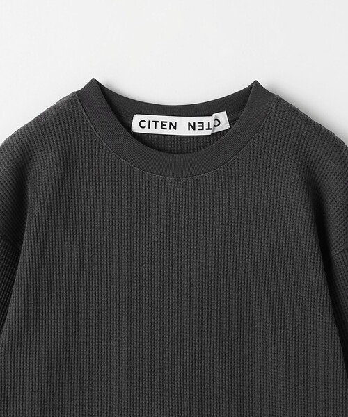 CITEN(シテン)の「<CITEN>エッセンシャルワッフルロンT(Tシャツ/カットソー・レディース・ダークグレー/ライトグレー/ピンク/オフホワイト・FREE)」の18枚目の写真