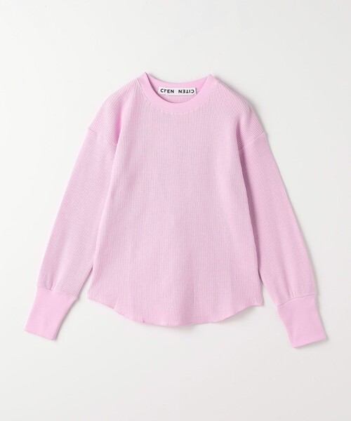 CITEN(シテン)の「<CITEN>エッセンシャルワッフルロンT(Tシャツ/カットソー・レディース・ダークグレー/ライトグレー/ピンク/オフホワイト・FREE)」の20枚目の写真
