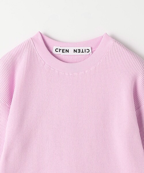 CITEN(シテン)の「<CITEN>エッセンシャルワッフルロンT(Tシャツ/カットソー・レディース・ダークグレー/ライトグレー/ピンク/オフホワイト・FREE)」の22枚目の写真