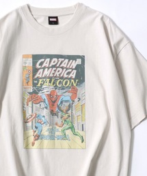 MARVEL | Disney/ディズニー MARVEL/マーベル スパイダーマン オーバーサイズ ピグメント風 ヴィンテージ加工 コミックアート 半袖Tシャツ/レディース メンズ(Tシャツ/カットソー)